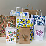 Друк на паперових пакетах крафт - 30 шт - 260*150*350 мм - Терміновий друк паперових пакетів з логотипом, фото 6