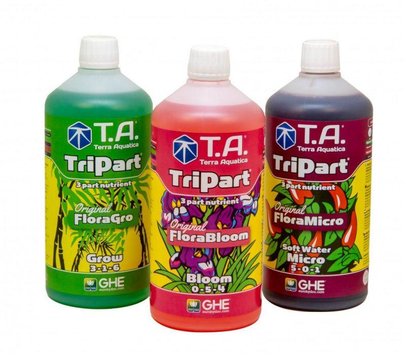 Комплект Terra Aquatica Tripart (GHE) Flora Series SW 1L Франция
