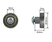 Ролик сдвижной крыши полуприцепа Ø24x7x15,3