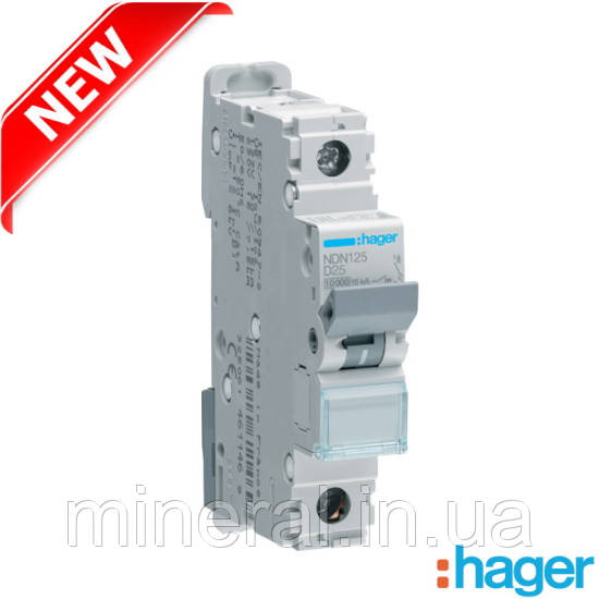 Автоматичний вимикач 1p 10ka D-16А 1M Hager / на DIN-рейк / Модульний автомат / Premium