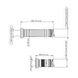 NOVA Гофра до унітаза зі зворотним клапаном 7172N довжина до 350 мм, фото 3