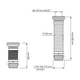 NOVA Гофра до унітаза 7011N довжина до 600 мм, фото 3