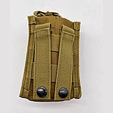 Підсумок MOLLE одинарний під магазини койот пісочний, фото 4