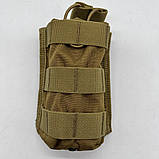 Підсумок MOLLE одинарний під магазини койот пісочний, фото 5