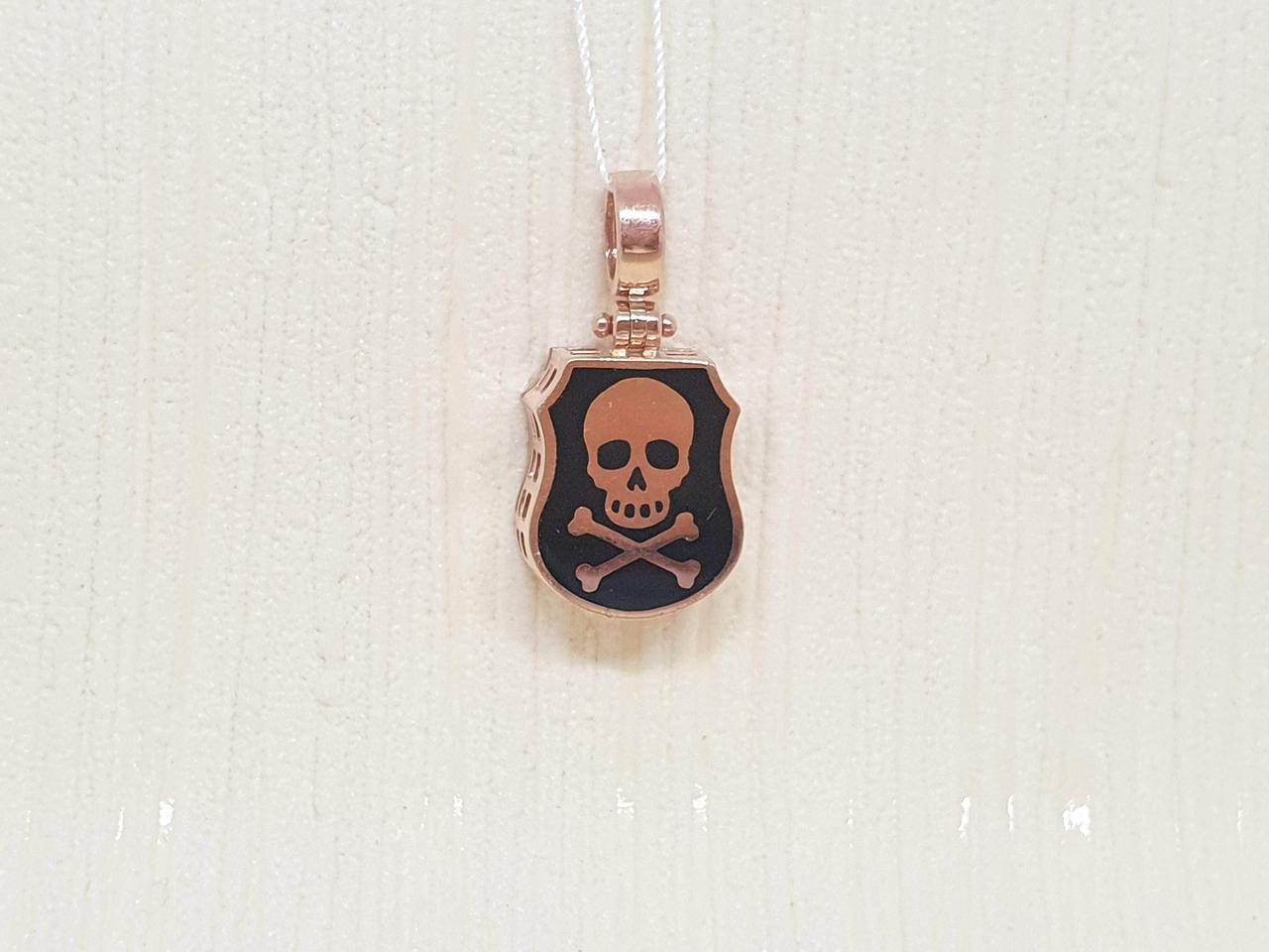 Золота підвіска Пірат з емаллю.  310093_Б
