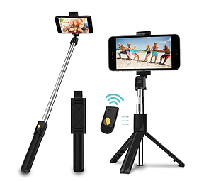 Монопод-штатив Accro K07B black для телефона, фотоапарата, екшн-камери, фото 1