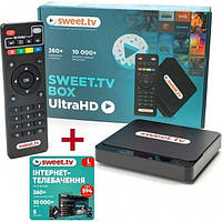 ТВ-приставка inext SWEET.TV BOX Ultra HD + Стартовый пакет L на 6 месяцев (Код товара:18695)