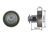 Ролик сдвижной крыши полуприцепа Ø24x7x15,5