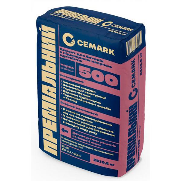 Цемент М-500 25кг Cemark преміальний ПЦ I/Н (ID#1221641289), ціна: 165 ...