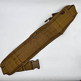 Тактична поясна розгрузка MOLLE РПС розвантажувальна поясна система койот пісочна, фото 6