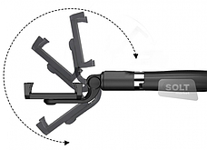 Монопод-штатив Apexel Selfie Stick L01 black для телефона, фотоапарата, екшн камери, фото 3