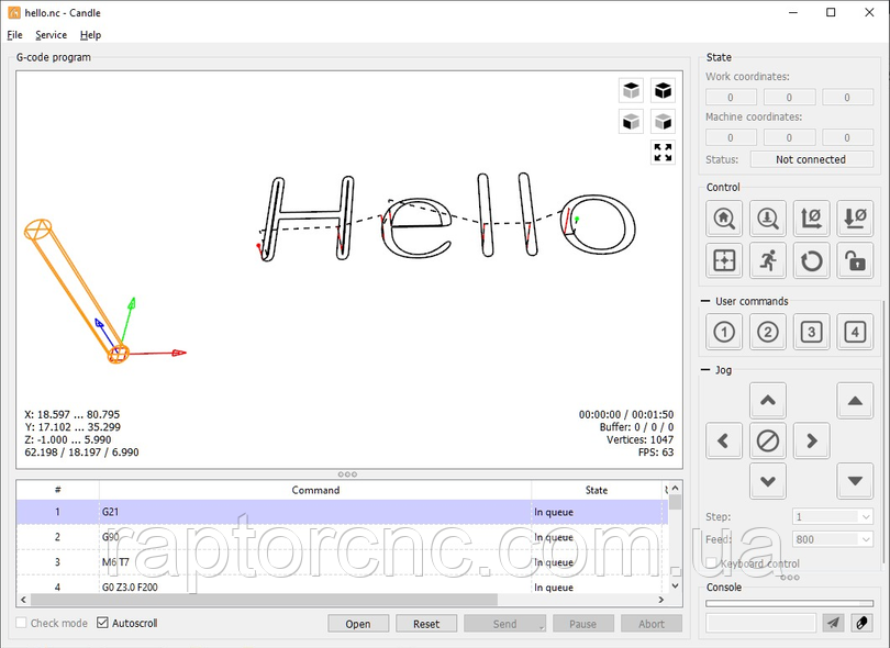 Candle GRBL обзор основных функций и интерфейса программы, для