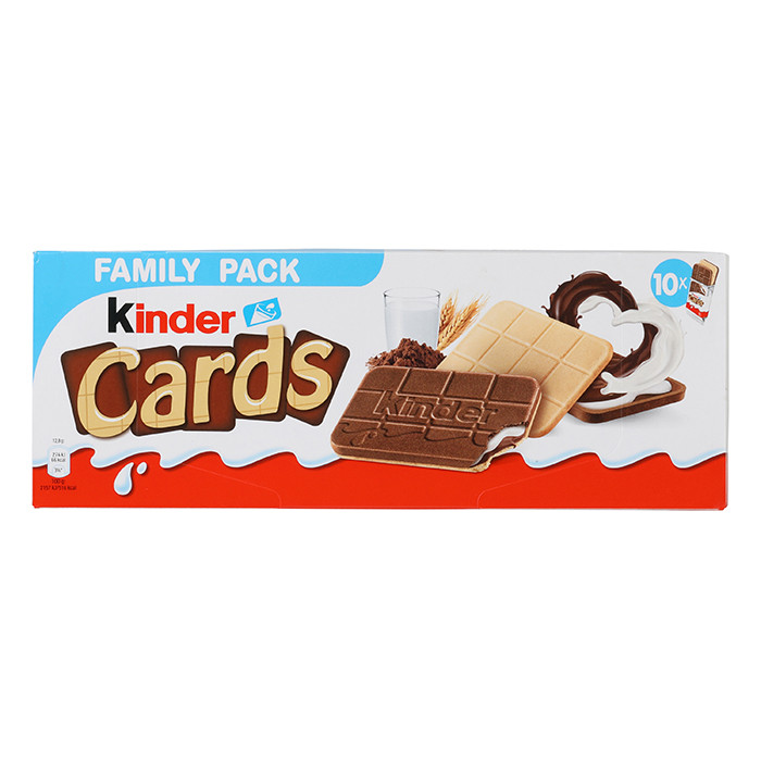 Печиво Kinder Cards Family Pack 256g, фото 1