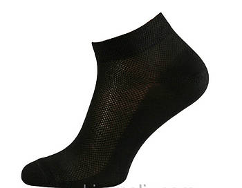 Шкарпетки чоловічі спортивні бавовна з сіткою короткі Смалій, 15В3-316Д, 25-27 розмір, чорні, 02394