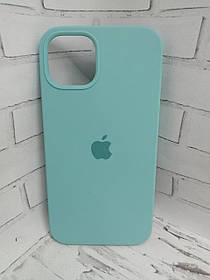 Чохол на iPhone 13 накладка бампер протиударний Original Soft Case Light cyan