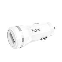 Автомобильное ЗУ Hoco Z27A Staunch Single QC3.0 18W White