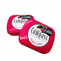 Конфеты Compass Fresh mints без сахара (дикая ягода), 14 г