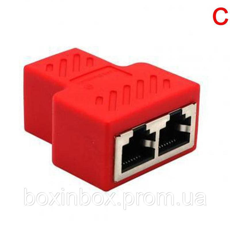 RJ45 Сетевой кабель Сплиттер 1 к 2 Женский порт Универсальный ...