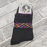 Шкарпетки жіночі зимові з махрою високі р.36-41 асорті з малюнком TERMO NADIN 30036084, фото 3