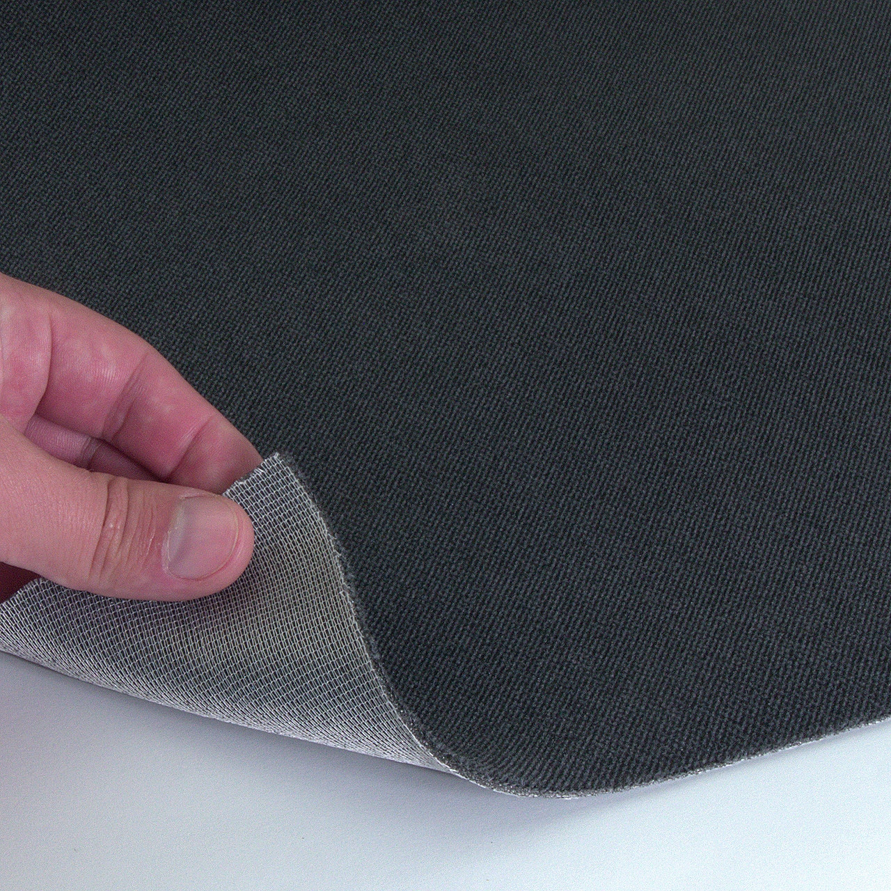 Автовелюр чорний Boki 88.01, на поролоні (тягучий), Польща, фото 1