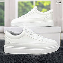 Кросівки жіночі білі на шнурках демісезонні Fashion, фото 3
