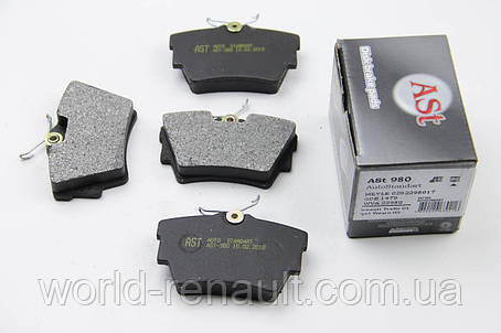AST (Україна) AST980 — задні гальмівні колодки на Рено Трафік II, фото 1