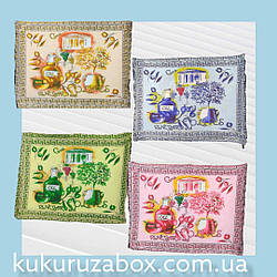 Комплект з  4 шт рушників -серветок з льону 40х60 "Оливки"