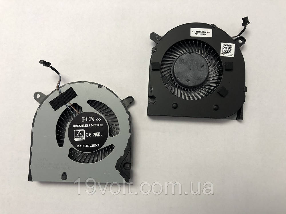 Вентилятор для ноутбука DELL G3-3590 CPU 4pin original FAN, фото 1