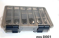 Коробка для снастей EOS D001 двухуровневая со съемными перегородками 280/180/70мм