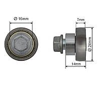 Ролик сдвижной крыши полуприцепа Ø24x7x14 EDSCHA