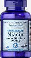 Puritans Pride, Niacin Inositol Nicotinate 1000 мг (60 капс.), ниацин, витамин В3