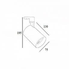 Led cвітильник трековий Light Club 220V 18w 4000К білий поворотний WL-209С-18-4-WH, фото 3