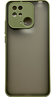 Чехол для Matte Color Case (TPU) для Xiaomi Poco C40 (на поко ц40) светло-зеленый