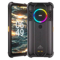 Смартфон AGM H5 Pro 8+128Гб Black, 48+20+2/20Мп, 6,52", IPS, 8 ядер, 7000 мАч, 4G, Helio G85