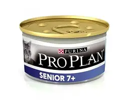 Purina Pro Plan Senior 7+ (Пурина Про План Сеньйор 7+ Тунець) мус консерву для котів від 7 років 12 шт. х 85г