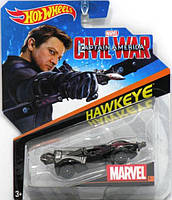 Машинка Hot Wheels - Hawkeye - 2015 Marvel (#9) - Captain America Civil War - Character Cars. Mattel. Оригинал