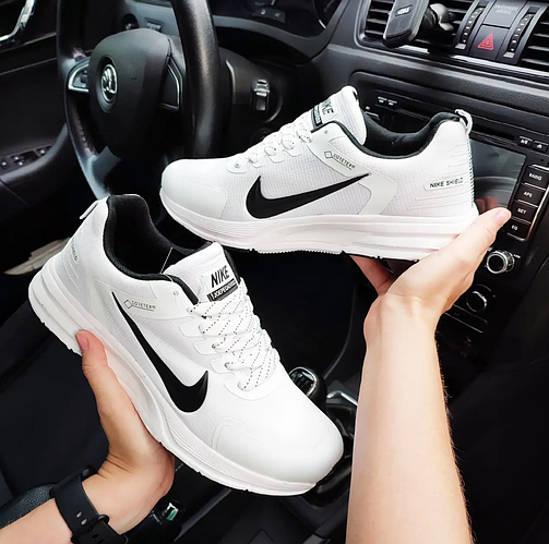 Купить Мужские кроссовки Nike Zoom Shield белые текстильные , Найк Зум ...