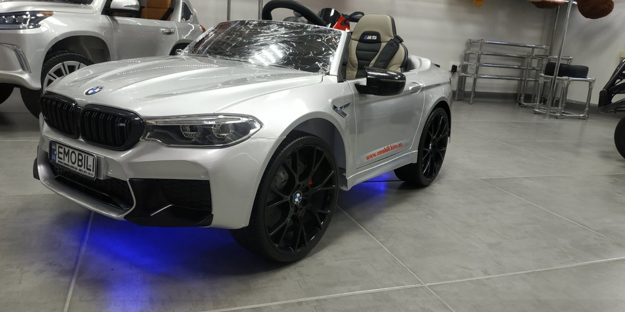 Дитячий електромобіль BMW Coupe M5 Grey 20Ah, фото 1