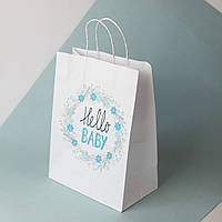 Подарочный пакет Новорожденного 260*150*350 большой Пакет на день рождения Детский подарочный пакет