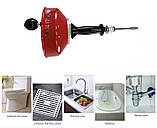 Трос для чистки каналізаційних труб Dali D-50SZ (8 мм 6.15 м), фото 3