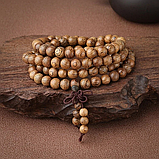 Дерев'яні чотки-браслет із дерева Венге - діаметр 8 мм, фото 2