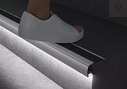 Профіль алюмінієвий анодований ЛПВ100 та матовий розсіювач (Комплект 2м.)