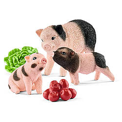 Набір фігурок Карликова домашня свиня з поросятами Schleich Farm World 42422