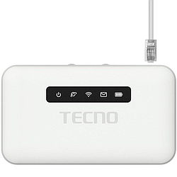 Мобільний маршрутизатор Модем TECNO TR118 4G-LTE, 1x3FF SIM, 1xFE LAN/WAN, 1xmicro-USB 2600mAh