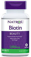 Natrol, Біотин (Biotin), 1000 мкг, 100 таблеток