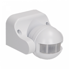 Датчик руху настінний ЄВРОСВІТ SW-02, кут 180° IP44, для вулиці та приміщень