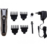 Машина для стриження волосся Gemei GM-6069 акумуляторна, фото 3