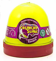 Лизун-антистресс Crunchy slime ТМ Mr.Boo 80089 аромат Банан жвачка для рук 120 г слайм тянучка игрушка ОКТО