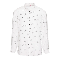 Модная детская блузка для девочки с принтом Mevis Украина 3300 Белый.Топ!