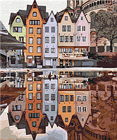 Картина за номерами міста Відображення Стокгольму BS34835 40*50см міський пейзаж набір для розпису